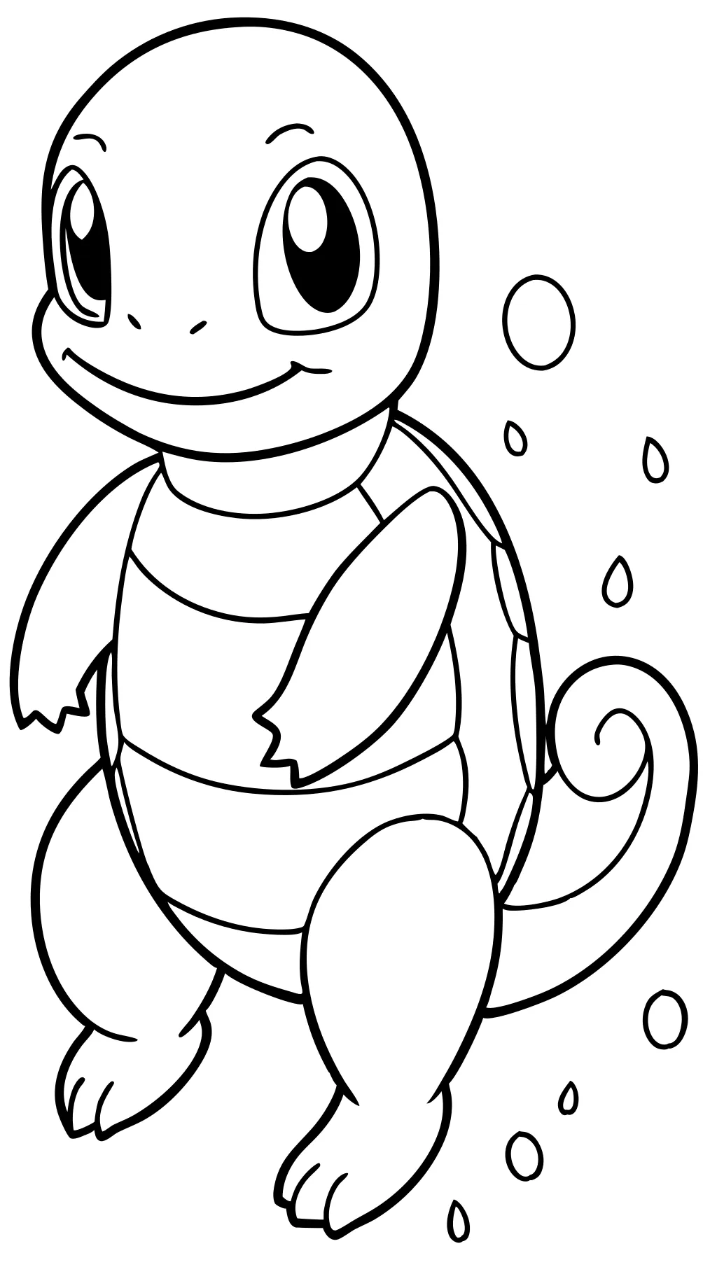 Página para colorear de Pokémon Squirtle